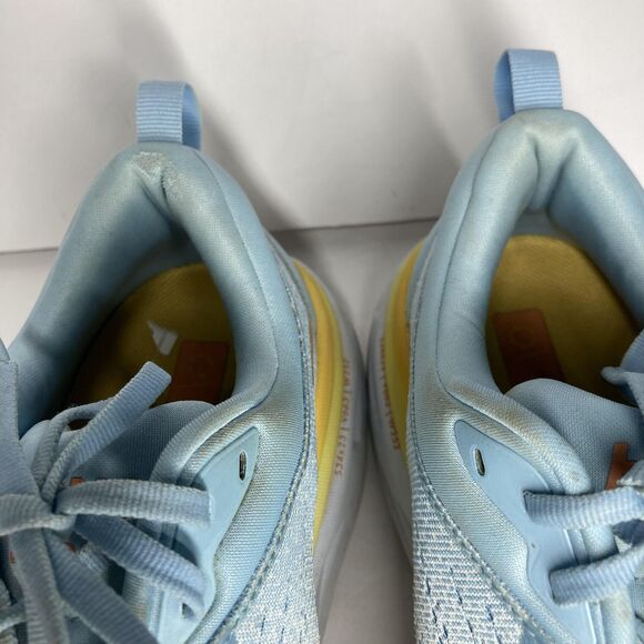 HOKA Bondi 8 Shoes Womens Size 10 B Blue Yellow Max Cushion Road Running 1127952 - Picture 6 of 16